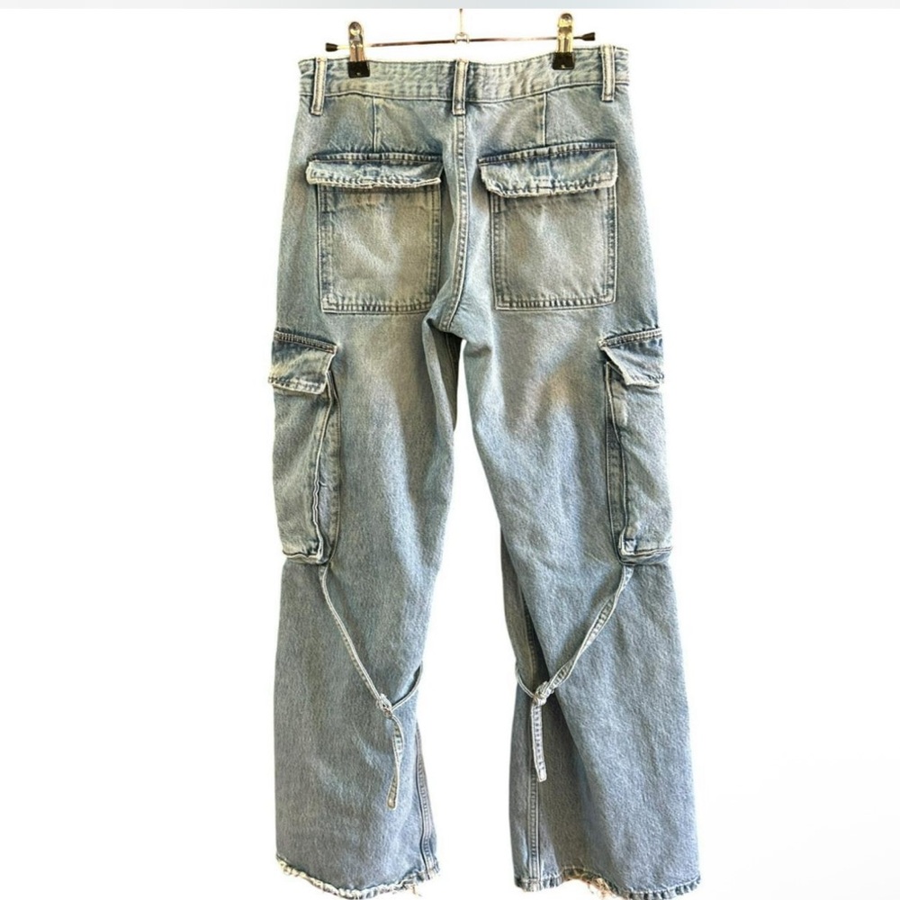 Zara Women's Straight Leg Jeans - Light Blue - Picture 6 of 7